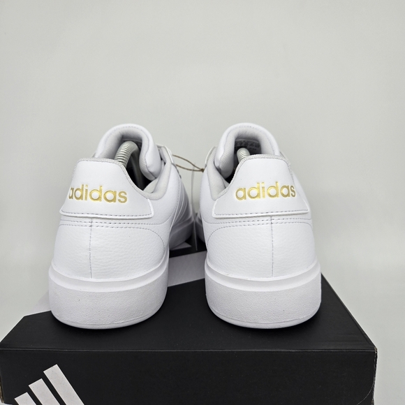 New adidas Grand Court 2.0 Cloud White Gold Metallic Women's Shoes Size 10 - Picture 4 of 8